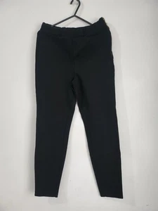 Papaya Woman Black Stretch Skinny Leg Trousers UK 10 Gold Side Zip Detail - Picture 1 of 6