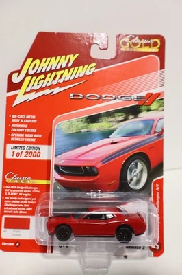 Johnny Lightning Classic Gold Collection 2010 Dodge Challenger R/T RED /2000 - Image 1 of 3