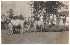 1907 Ellenville, Nueva York FOTO REAL Agricultura Agricultura Flotador, Tío Sam, Maíz - Imagen 1 de 2