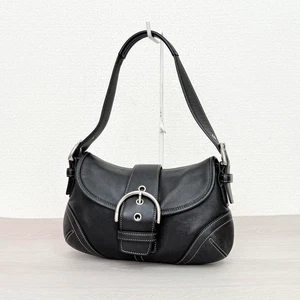 Borsa a tracolla Coach 9248 MEDIUM vintage Soho Hobo Y2K in pelle nera - Foto 1 di 10