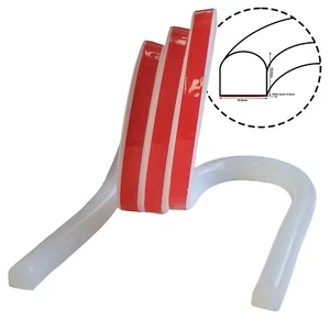 Silicona Antihinchaduras Autoadhesivo Junta Suave Ducha de Vidrio 10mm x 10mm - Imagen 1 de 11