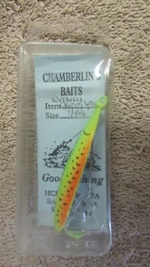 Chamberlin's Baits - Cuchara de fundición sin malezas - 1/4 oz - Firetiger (G 42) - Imagen 1 de 3