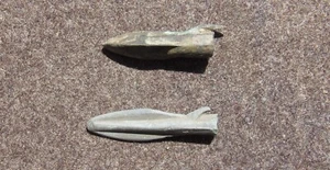 2 Old Original Ancient Scythian-Sarmatia Barbed Combat arrowhead 7-4 BC #5 - Picture 1 of 7