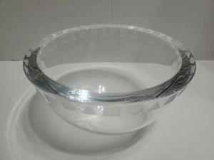 SASAKI WARD BENNETT SENGAI CLEAR CRYSTAL BOWL 8 3/4" VERY GOOD CONDITION - Picture 1 of 10