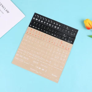 English Full Keyboard Frosted Transparent Keyboard Stickers Computer Noteb,$i - Photo 1/15