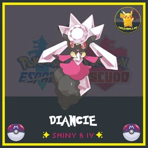 ✨ DIANCIE ultra Shiny 6 iv ' s ✨ | pokemon 🗡️ espada | escudo🛡️ - Foto 1 di 3