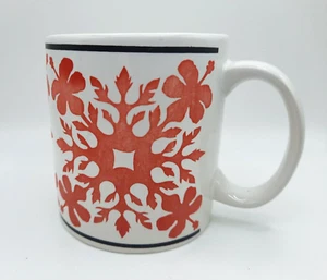 Vintage 1995 Island Heritage Porcelain Coffee Mug, Hibiscus Quilt 03400-000 - Picture 1 of 5