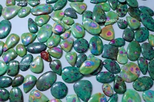 250 Crt WHOLESALE LOT TOP QUALITY NATURAL RUBY IN FUCHSITE CABOCHON GEMSTONE AAA - Picture 1 of 8