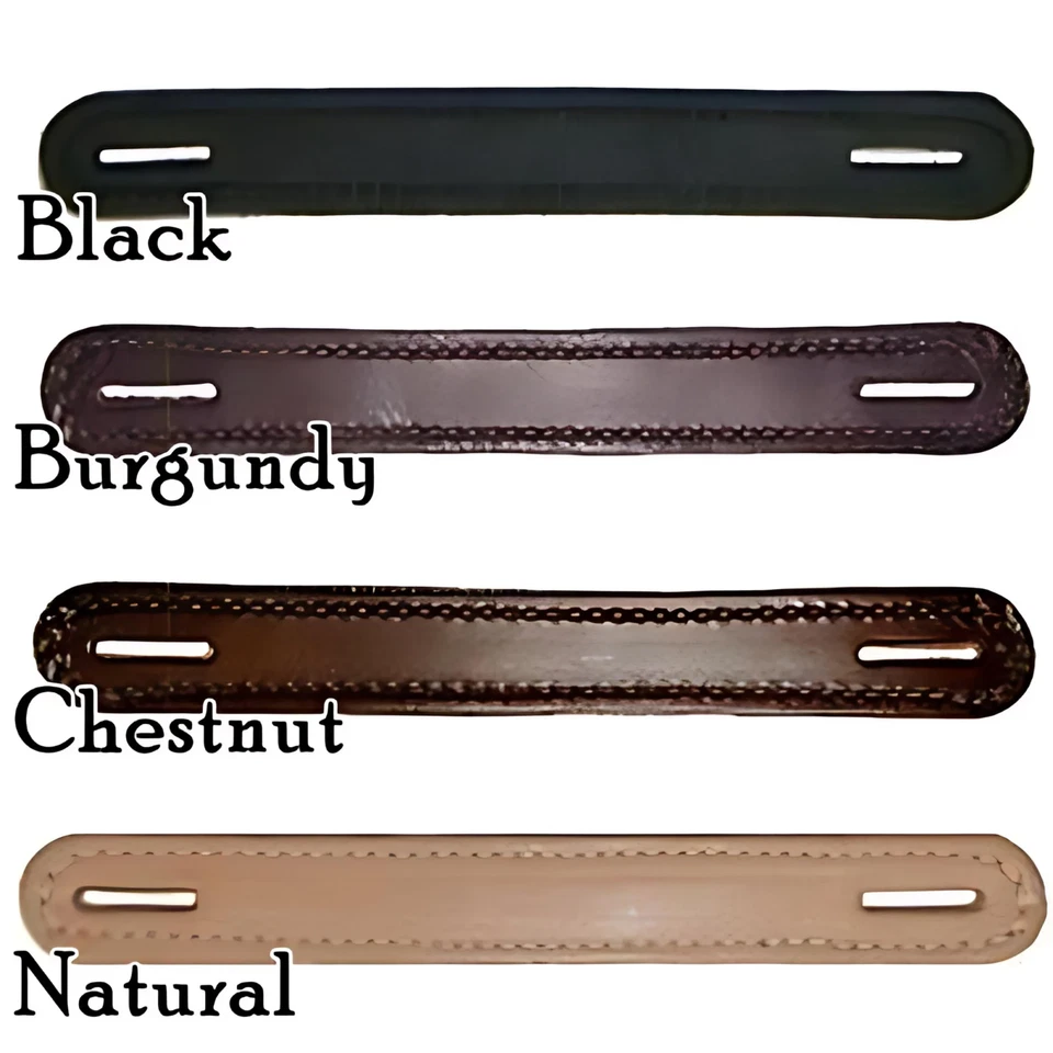 Baúl de cuero con mango ranurado extremos redondos 8,75 pulgadas baúl de vapor vintage Foto 1 de 1