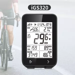 IGPSPORT iGS320 Bike Computer IPX7 ANT+ GPS Wireless Speedometer Cadence Sensor - Picture 1 of 12
