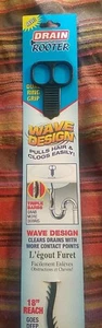 Drain Rooter Snake 18" Sink Clog Remover Easy2Use Hair Cleaning Pipe Tool - Picture 1 of 2