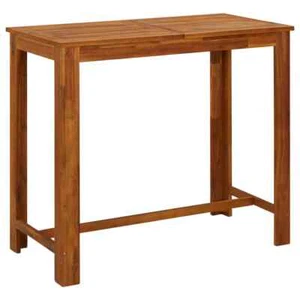 Wooden Bar Dining Table High Quality Kitchen Dinner Furniture Sturdy Acacia Wood - Picture 1 of 6
