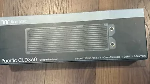 ThermalTake Pacific CLD360 40 mm Thick High-Density Fins 360mm Copper Radiator - Picture 1 of 1