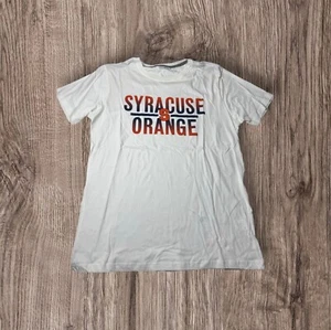 Camp David Syracuse Orange T-Shirt L White Cotton NWT - Picture 1 of 6