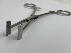 T-förmige Gewebe-Greifzange 8 mm Spitze 6 Zoll Länge Ringgriff CODMAN 30-4095 - Bild 1 von 12