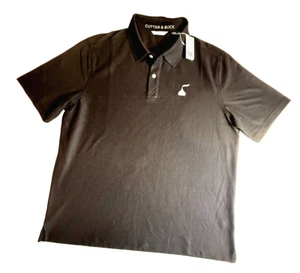 MAGLIA BACI LOGO CUTTER & BUCK UOMO TAGLIA EXTRA LARGE POLO NERA, NUOVA CON ETICHETTE-433 - Foto 1 di 12