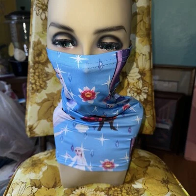 Disney Frozen Headband Mask Bandana Neck Gaiter Protective Face Cover Elsa Ana - Image 1 of 4
