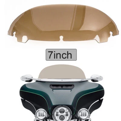 7" Windshield For Harley Davidson Electra Street Tri Glide 2014-2021 Windscreen Foto 1 de 4
