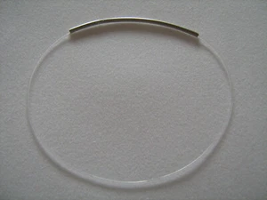 Nylon Halsreif mit Steckverschluss 40 cm lang Collier Halskette Kunststoff - Bild 1 von 1