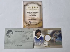 Diego Maradona Argentina Futera 2014 Jersey Printing Plate Booklet  1/1!!! - Picture 1 of 2