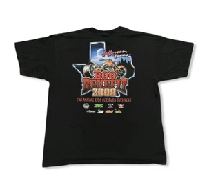 T-shirt da uomo nera 2008 moto doppia grafica taglia XL - Foto 1 di 10