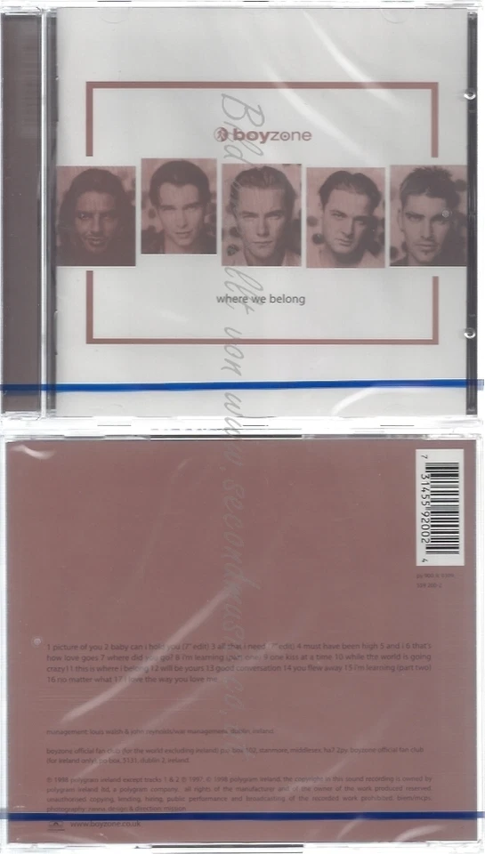 CD--NM-SEALED-BOYZONE -1998- -- WHERE WE BELONG - Bild 1 von 1