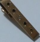 A & Z (12k GF) tie clasp clip/bar precious stones 1939-40s