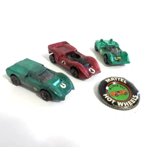 Mattel Hot Wheels Redline 1967 Ford J-Car 1968 McLaren M6A 1968 Chaparral 2G - Picture 1 of 21