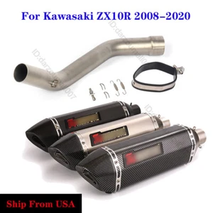 Tubo de eslabón silenciador de escape de motocicleta Kawasaki ZX10R 2008-2020 470 mm - Imagen 1 de 12