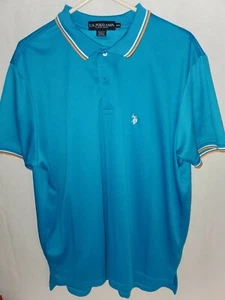 US POLO ASSN - Men's POLO Golf Shirt Blue Sz XXL - Picture 1 of 3
