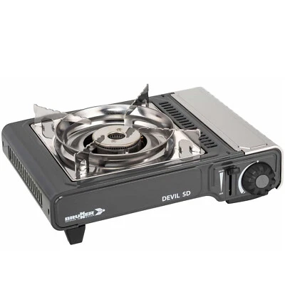 BRUNNER Camping Gaskocher Devil SD NG Gas Kartuschen Kocher Tisch Grill 2200 W
