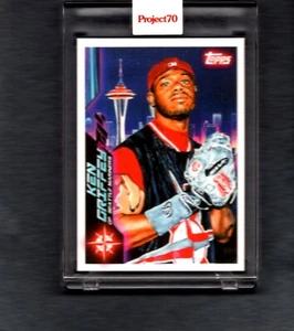 Topps Project 70 2021 Ken Griffey Jr Mariners 186 edición Jonas Never  - Imagen 1 de 2