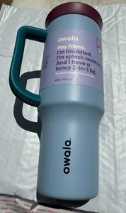 Owala 40oz Stainless Steel straw Tumbler | Baby Blueberry | NEW - Picture 1 of 3