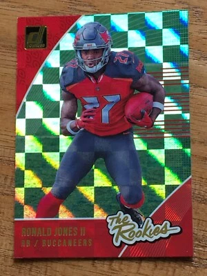 2018 PANINI DONRUSS FOOTBALL RONALD JONES II THE ROOKIES CARD No.9 Buccaneers - Image 1 of 2