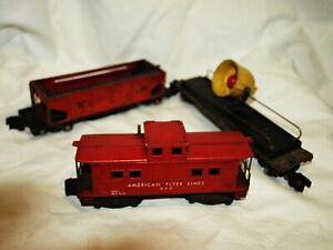 American Flyer Trains Lot of 3 Cars # 716, 42597, 936 For Restoration