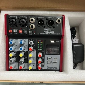 PylePro 4-channel Wireless BT Studio Mixer PMXU48BT - Picture 1 of 3