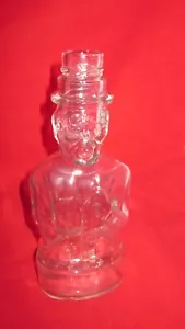 ABRAHAM LINCOLN FIGURAL GLASS BANK BOTTLE LINCOLN FOODS 1950's - Picture 1 of 5