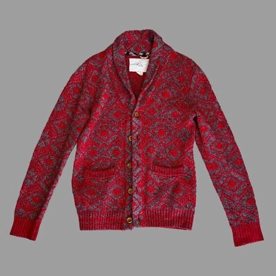 Size Small Koto red and grey cardigan - Image 1 of 2