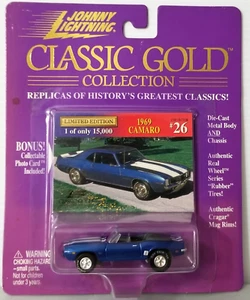 Johnny Lightning Classic Gold Collection 1969 Camaro Blue #26 Diecast 1:64 - Picture 1 of 2
