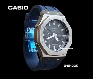 CUSTOM CasiOak GA-2100 G-Shock Casio oak Watch blue NEW - Picture 1 of 11