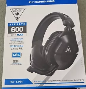 Turtle Beach Stealth 600 Max 2nd Gen Wireless Gaming Headset Xbox X One S Black - Picture 1 of 7