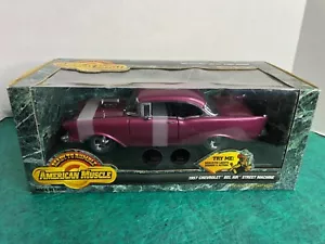 Chevrolet Bel Air Street 1957 American Muscle máquina 1/18 nuevo en caja - Imagen 1 de 6