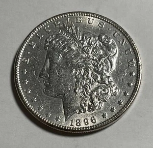 1896 Morgan silver dollar AU (#15633) - Picture 1 of 2