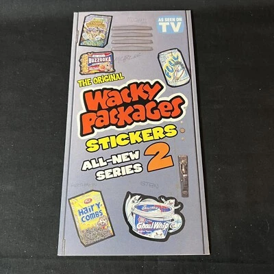 2005 TOPPS WACKY PACKAGES ANS2 SALES LOCKER FLYER BROCHURE TRIFOLD TV PROMO - Image 1 of 4