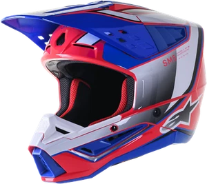 Alpinestars SM5 Sail Helmet - White/Diva Pink/Enamel Blue - Size S - Bild 1 von 2