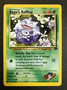 Pokémon - Koga's Koffing 79/132 Sfida Palestra Illimitata Comune 2000 NM - Foto 1 di 6