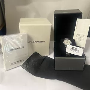 Emporio Armani AR1763 Mother Of Pearl Women’s Watch Silver Boxed Genuine - Picture 1 of 4