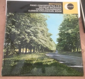 Vienna Philharmonic, Backaus, Krauss, Böhm "Beethoven Piano Concertos 2 & 3" LP - Picture 1 of 8