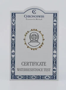 Chronoswiss International Certificate Booklet Manual Blank - Picture 1 of 1