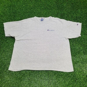 Vintage Y2K Champion Shirt Womens 2XL 26x26 Boxy Gray - Picture 1 of 15